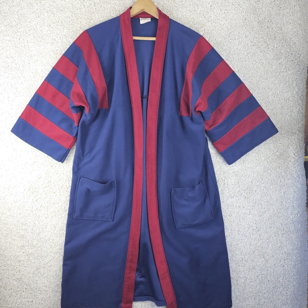 Vintage 70s McGregor Robe One Size Loungewear Smoking Jacket No Belt Made USA - Picture 1 of 13
